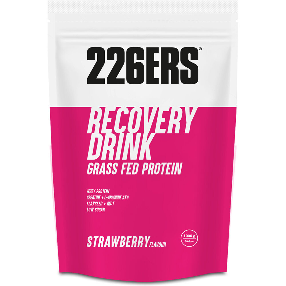 226ers Recuperacion RECOVERY DRINK 1KG STRAWBERRY vista frontal