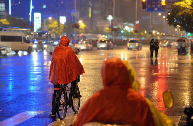 bicicleta con lluvia