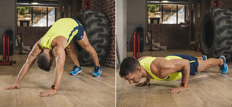 mantener la forma y ganar fuerza: plancha en V invertida