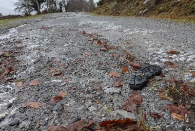 ¡La suela de la bota de monte se ha deshecho!