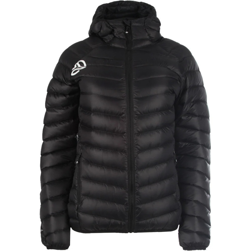 CHAQUETA DE PLUMA NEGRA CON CAPUCHA MUJER FLORENZ W