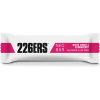 226ers barritas energéticas CAJA NEO BAR 46% PROTE 50gWHI CHOC&STRAw vista frontal