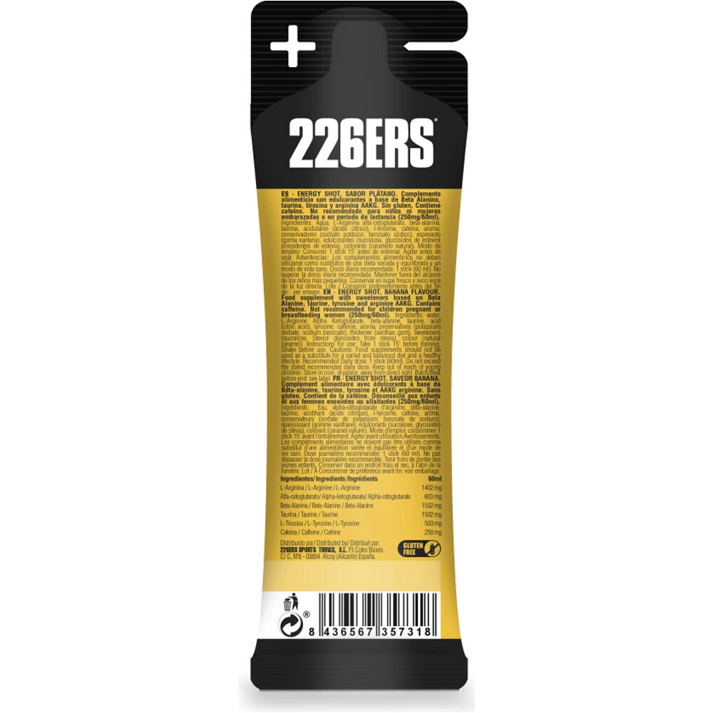 226ers Bebidas Energeticas ENERGY SHOT STICK 60ML XTREM CAFF 01