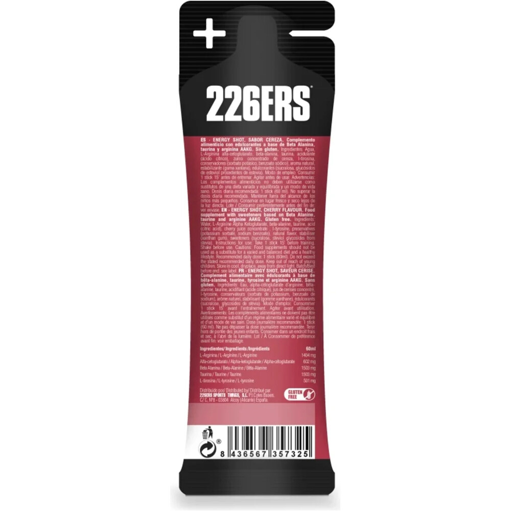 226ers Bebidas Energeticas ENERGY SHOT STICK 60ML ZERO NO CAFF 01