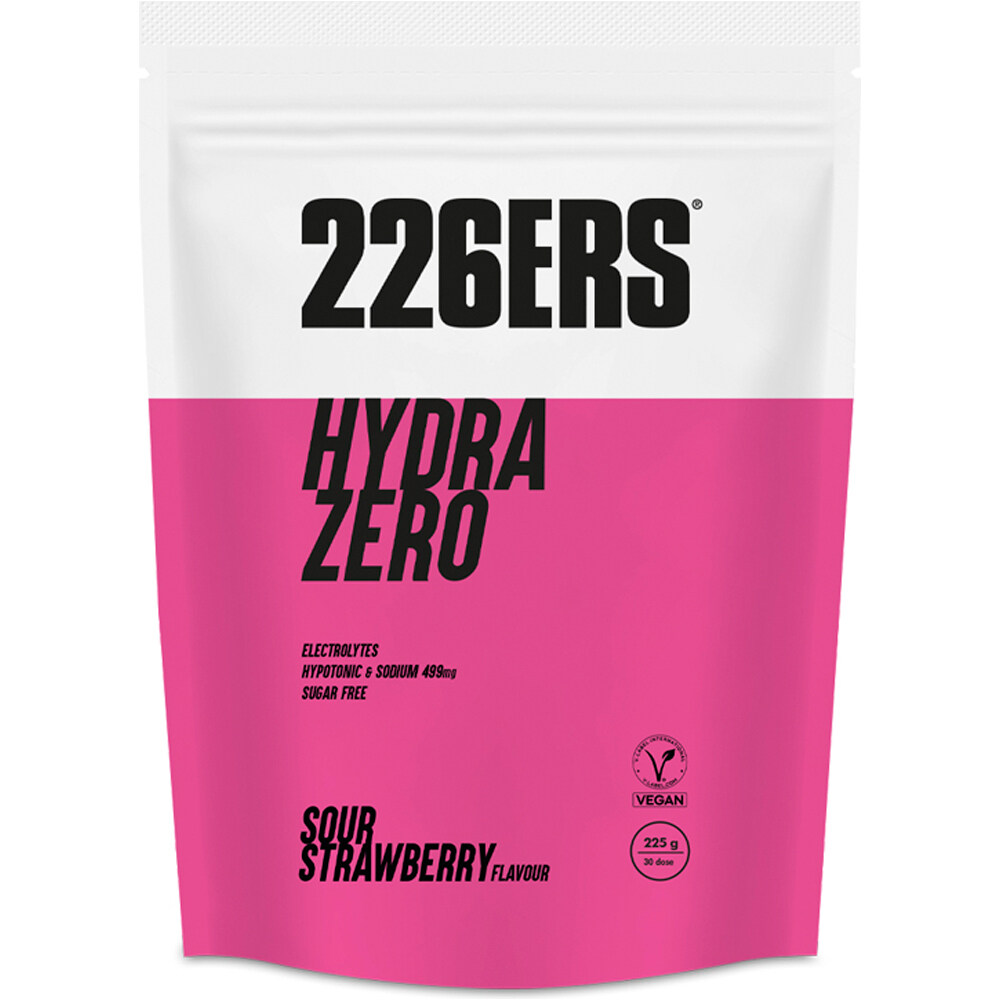 226ers hidratación HYDRAZERO DRINK 225G STRAWBERRY vista frontal