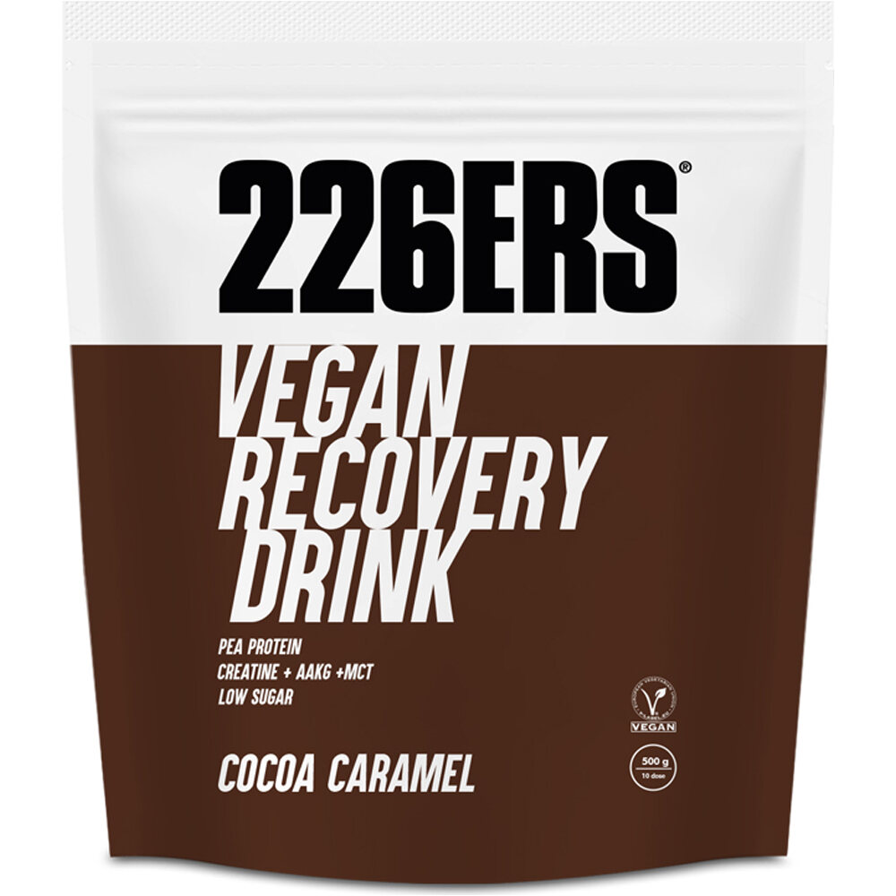 226ers hidratación VEGAN RECOVERY DRINK 0,5KG COCOA-CARAMEL vista frontal