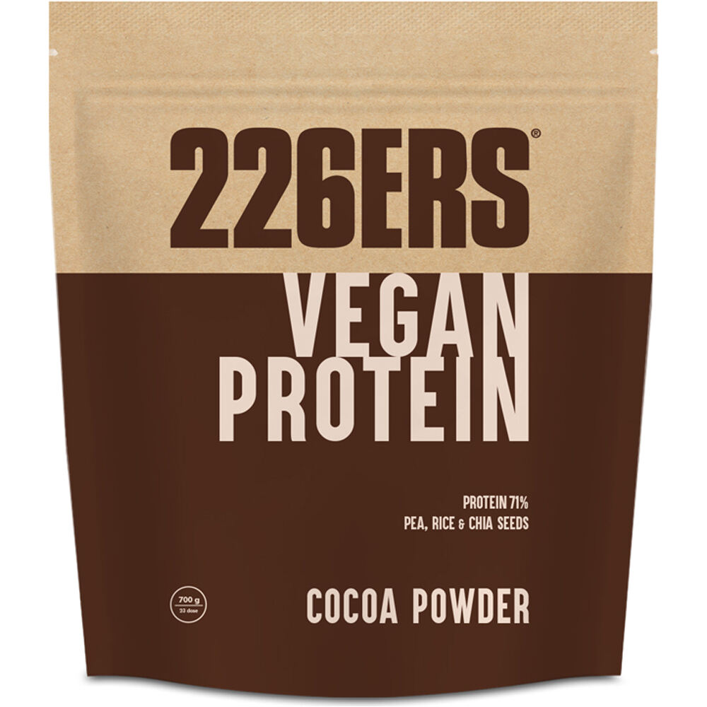 226ers Vegano VEGAN PROTEIN SHAKE 700 COCOA POWDER vista frontal