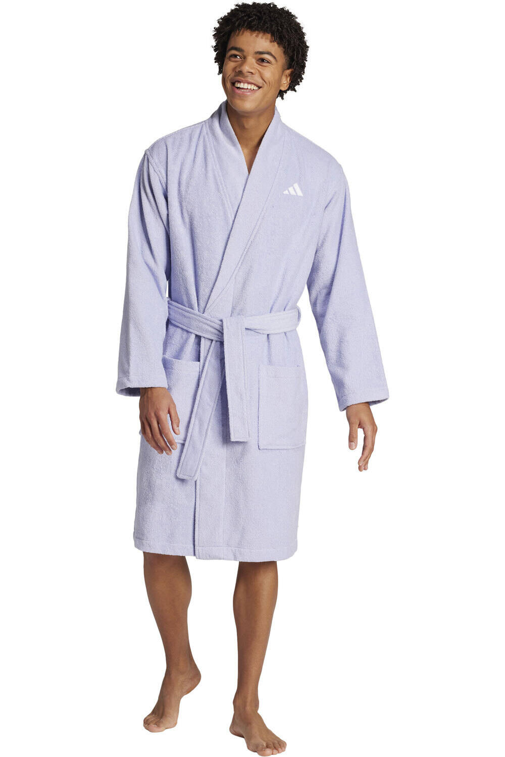 adidas albornoz natación BATHROBE vista frontal