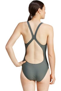 adidas bañador natación mujer 3 BARS SUIT vista trasera