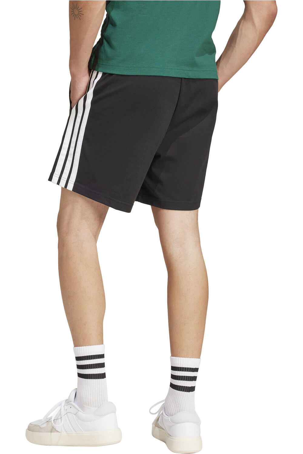 adidas bermudas hombre M 3S SJ 7 SHO vista trasera