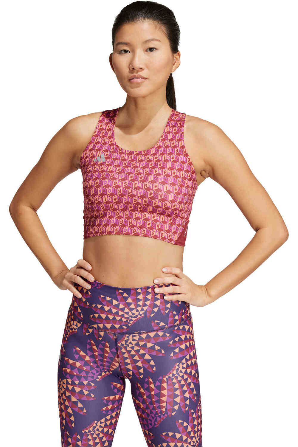 adidas body running mujer AZ FARM CROPTOP vista frontal