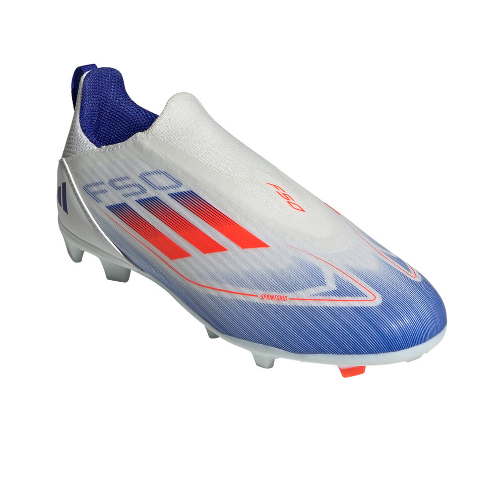 adidas botas de futbol niño cesped artificial F50 LEAGUE LL FG/MG J BLAZ lateral interior