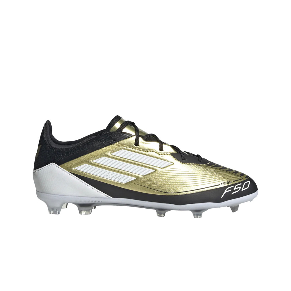 adidas botas de futbol niño cesped artificial F50 MESSI PRO FG ORBL lateral exterior