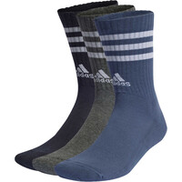 3 STRIPES CUSHIONED SPORTSWEAR CREW SOCKS 3 PAIR PACK