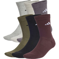 CUSHIONED CREW SOCKS 6P