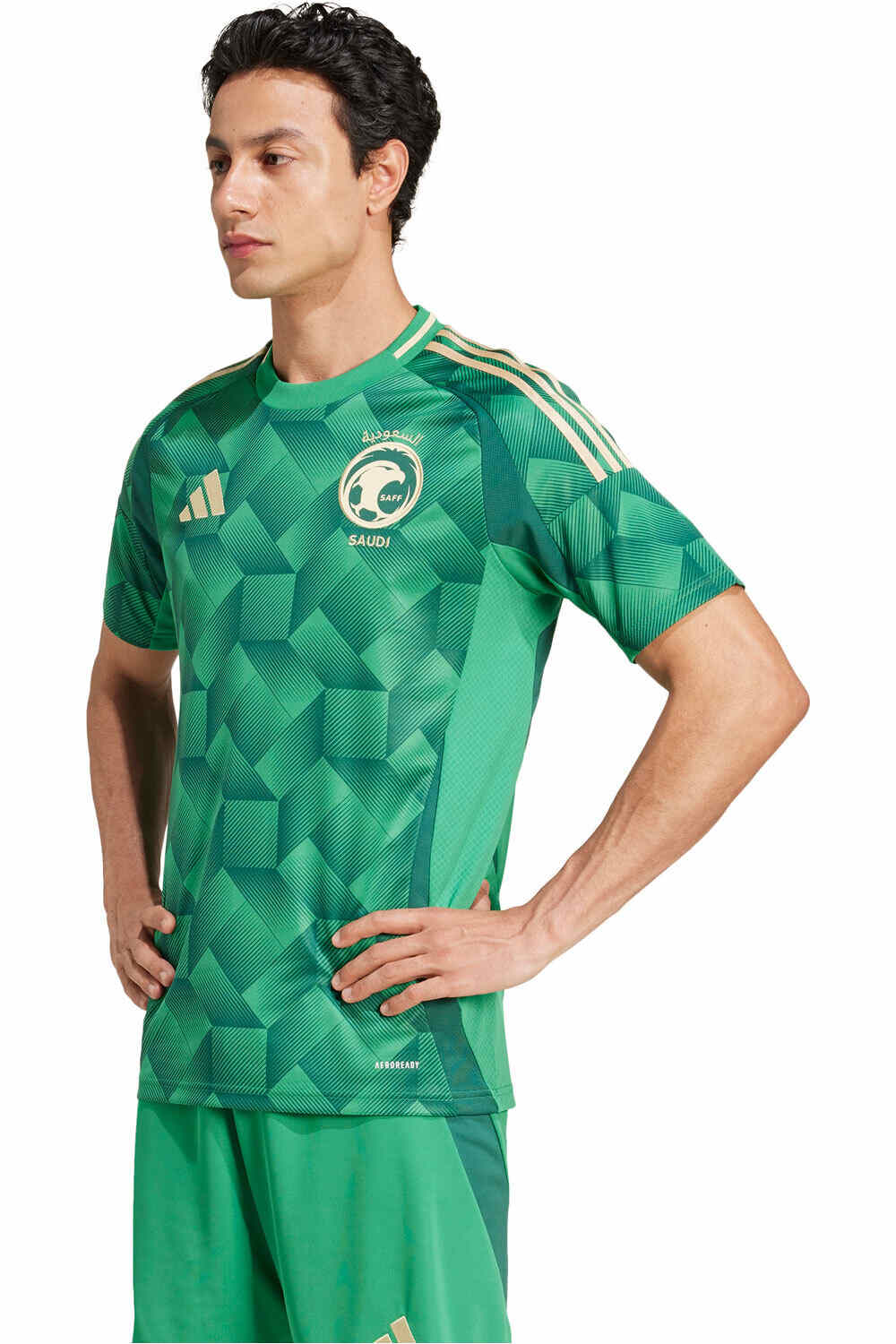 adidas camiseta de fútbol oficiales ARABIA SAUDI 25 H JSY vista frontal