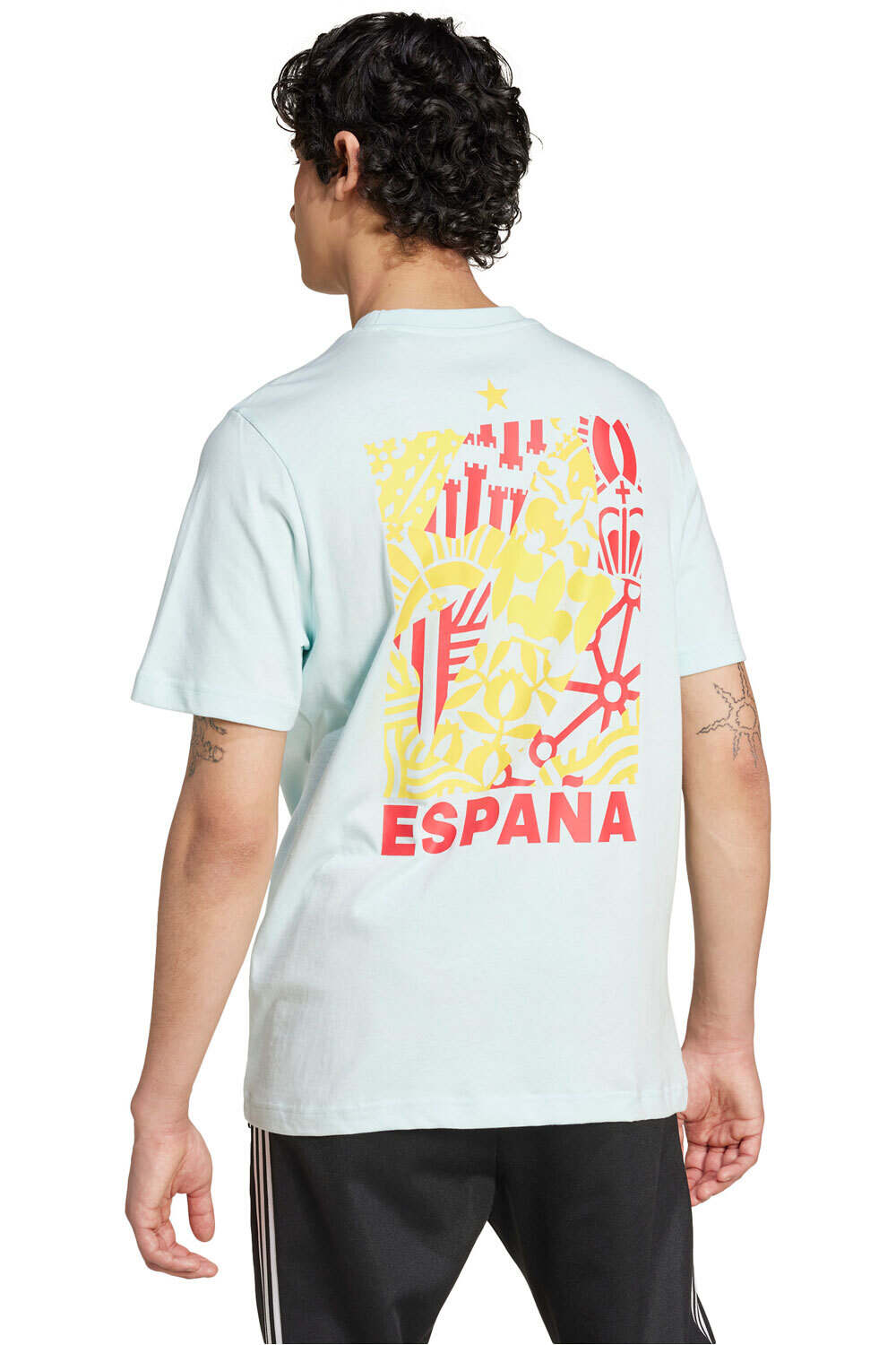 adidas camiseta de fútbol oficiales ESP FAN G T vista trasera