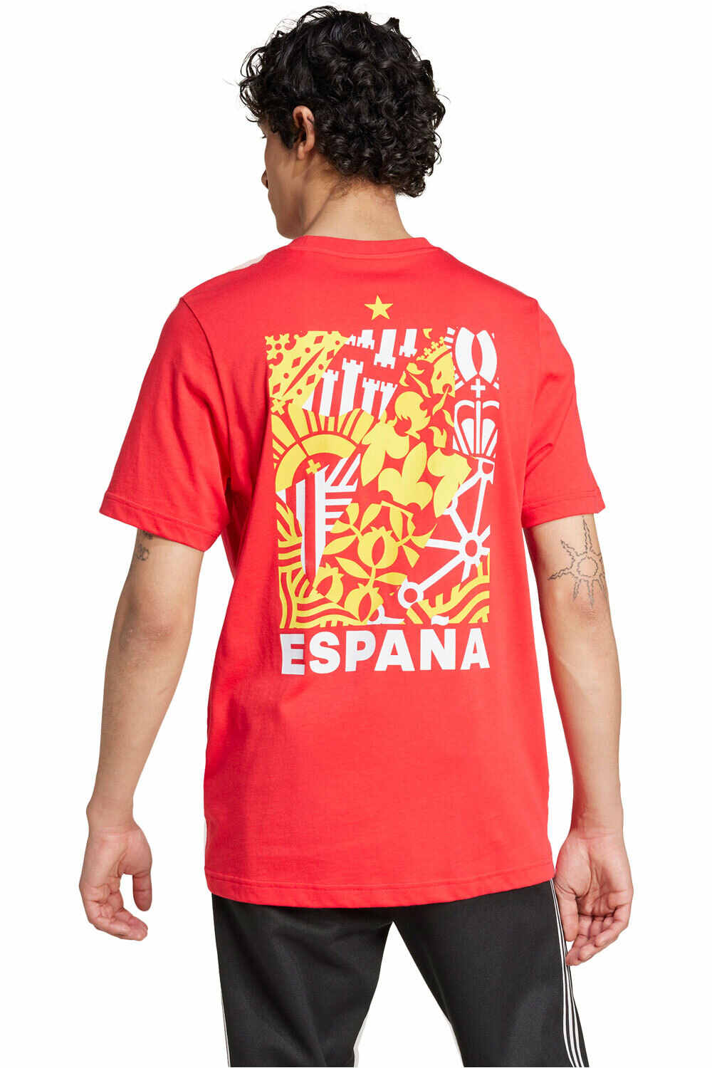 adidas camiseta de fútbol oficiales ESP FAN G T vista trasera