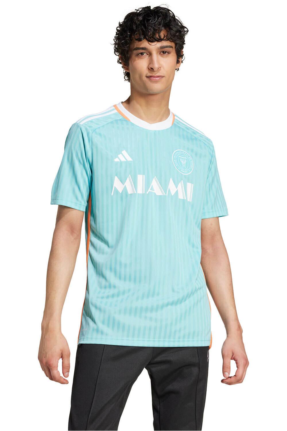 adidas camiseta de fútbol oficiales INTER MIAMI 25  3 JSY N vista frontal