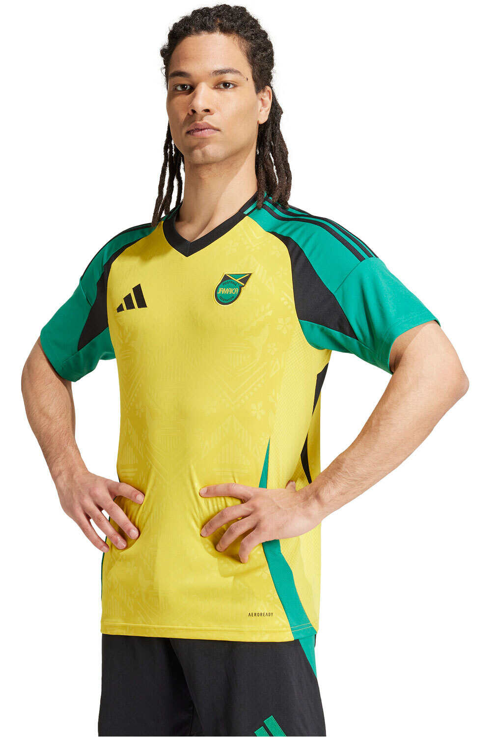 adidas camiseta de fútbol oficiales JAMAICA 25 H JSY vista frontal