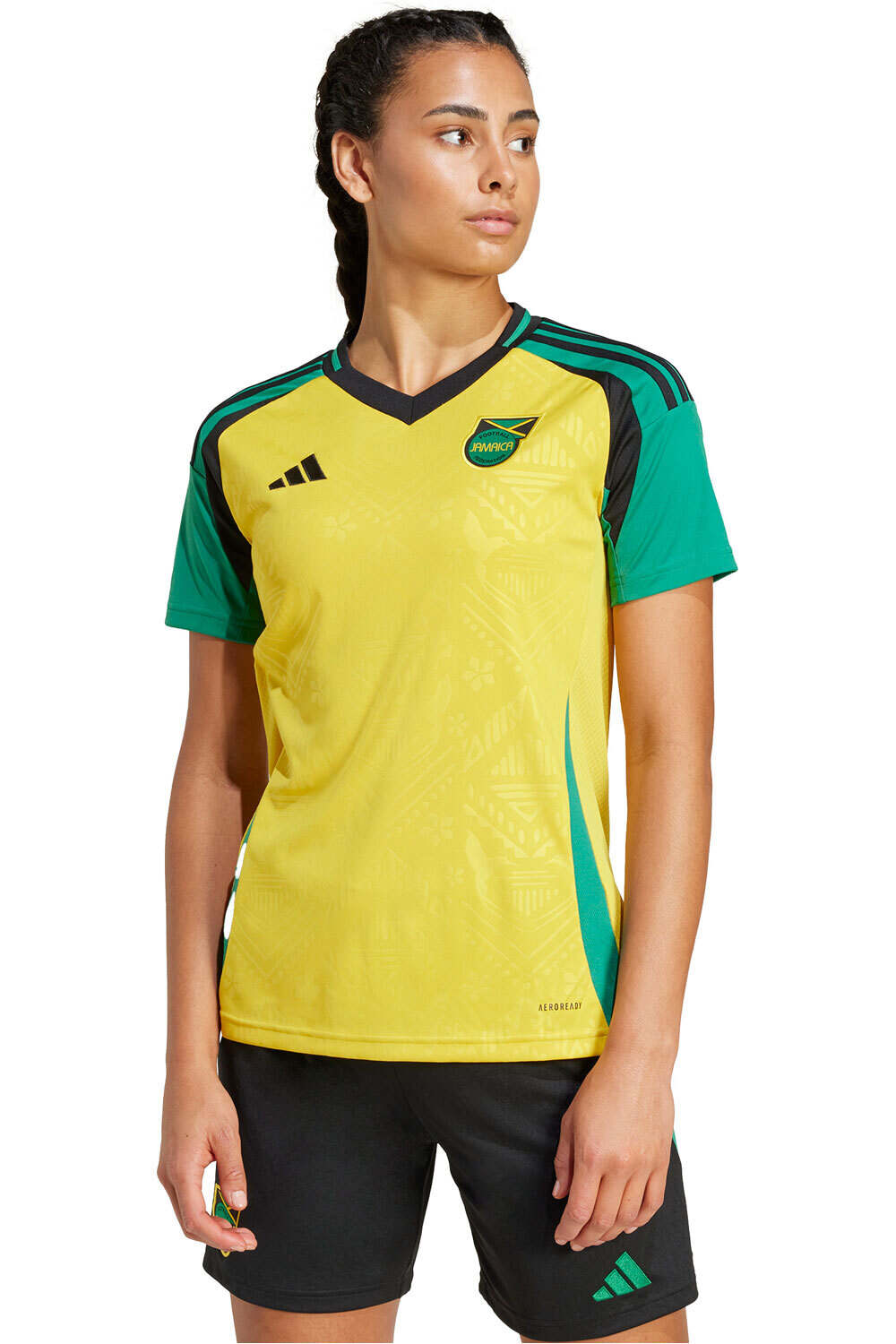 adidas camiseta de fútbol oficiales JAMAICA 25 H JSY W vista frontal