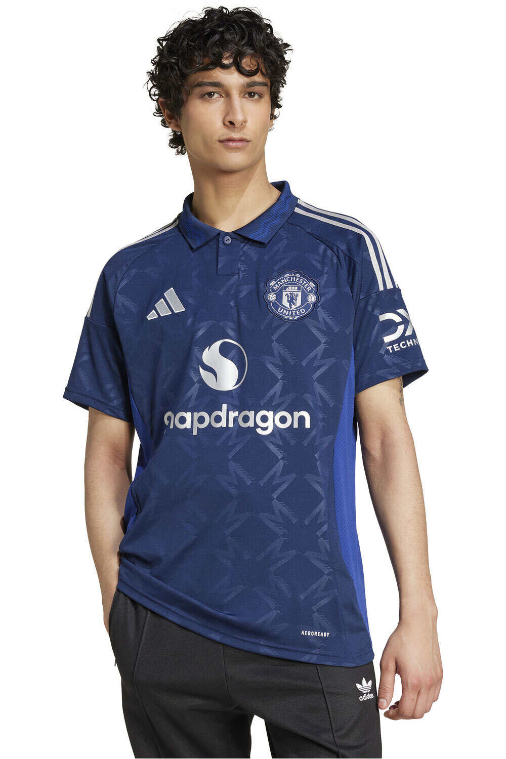 adidas camiseta de fútbol oficiales M.UNITED 25 A JSY AZ vista frontal