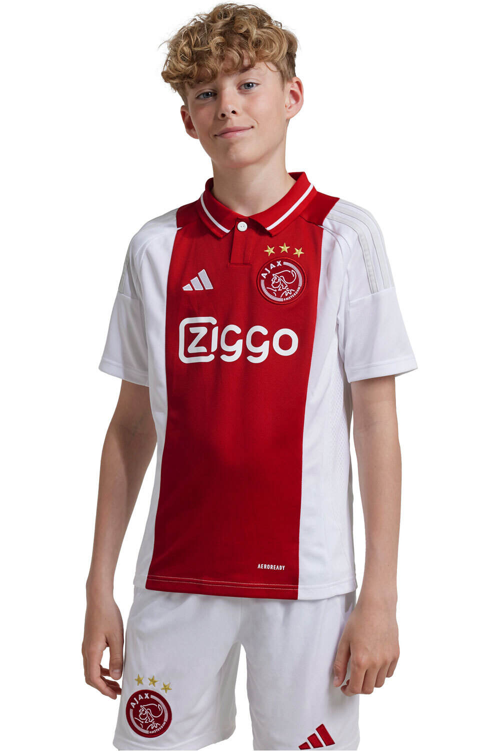 adidas camiseta de fútbol oficiales niño AJAX 25 H JSY Y vista frontal