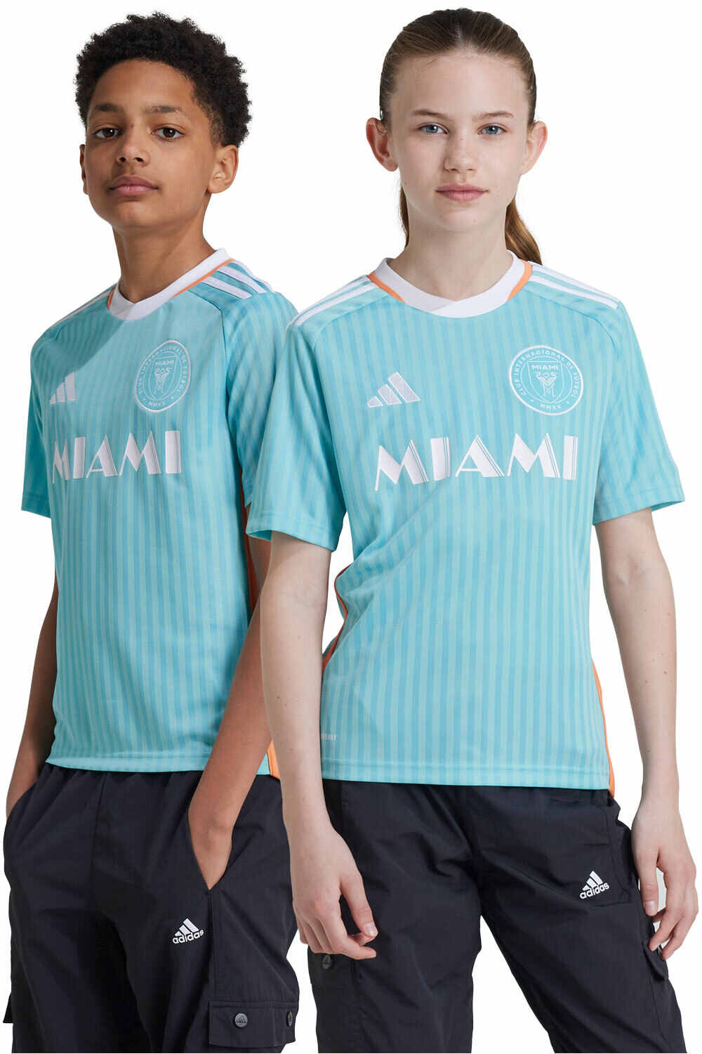 adidas camiseta de fútbol oficiales niño INTER MIAMI 25  3 JSY Y N vista frontal