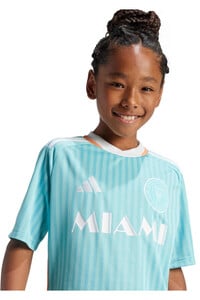 adidas camiseta de fútbol oficiales niño INTER MIAMI 25  3 JSY Y vista trasera