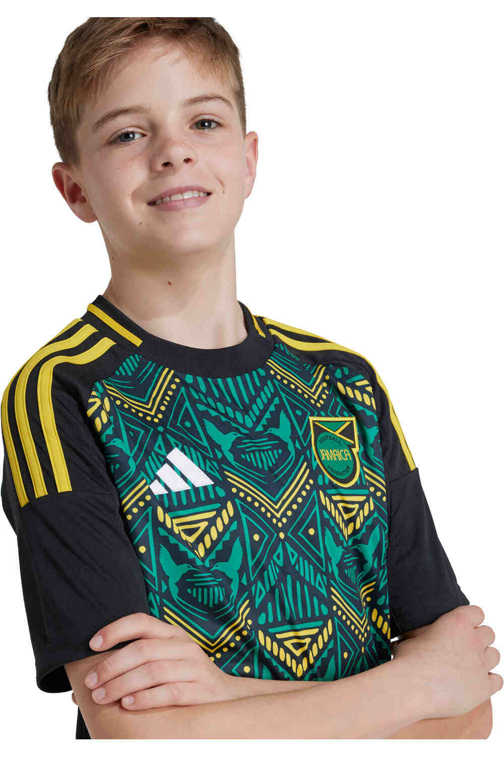 adidas camiseta de fútbol oficiales niño JAMAICA 25 A JSY Y vista detalle