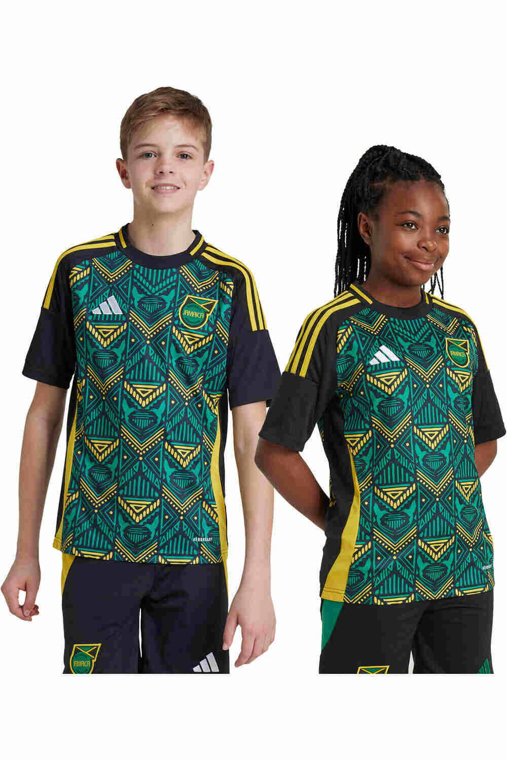 adidas camiseta de fútbol oficiales niño JAMAICA 25 A JSY Y vista frontal