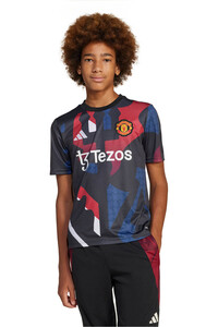 adidas camiseta de fútbol oficiales niño M.UNITED 25 PRESHI Y vista frontal