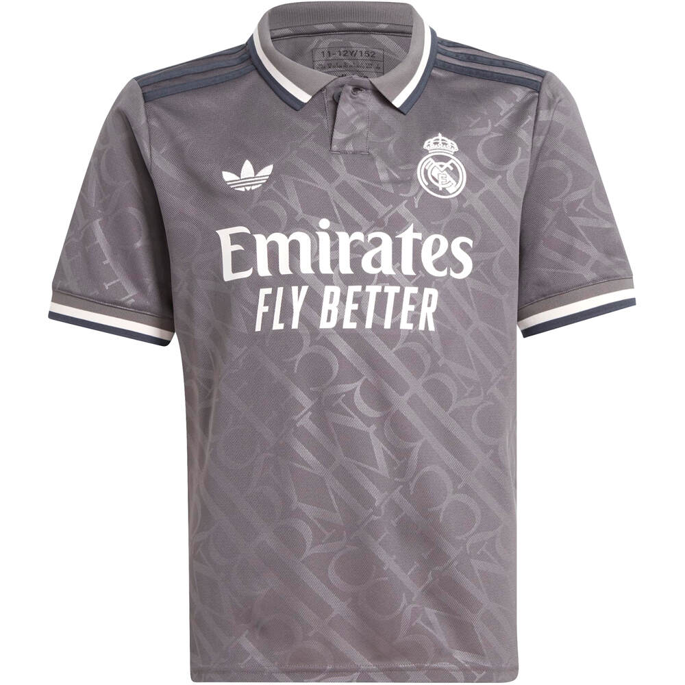 adidas camiseta de fútbol oficiales niño R.MADRID 25  3 JSY Y vista frontal