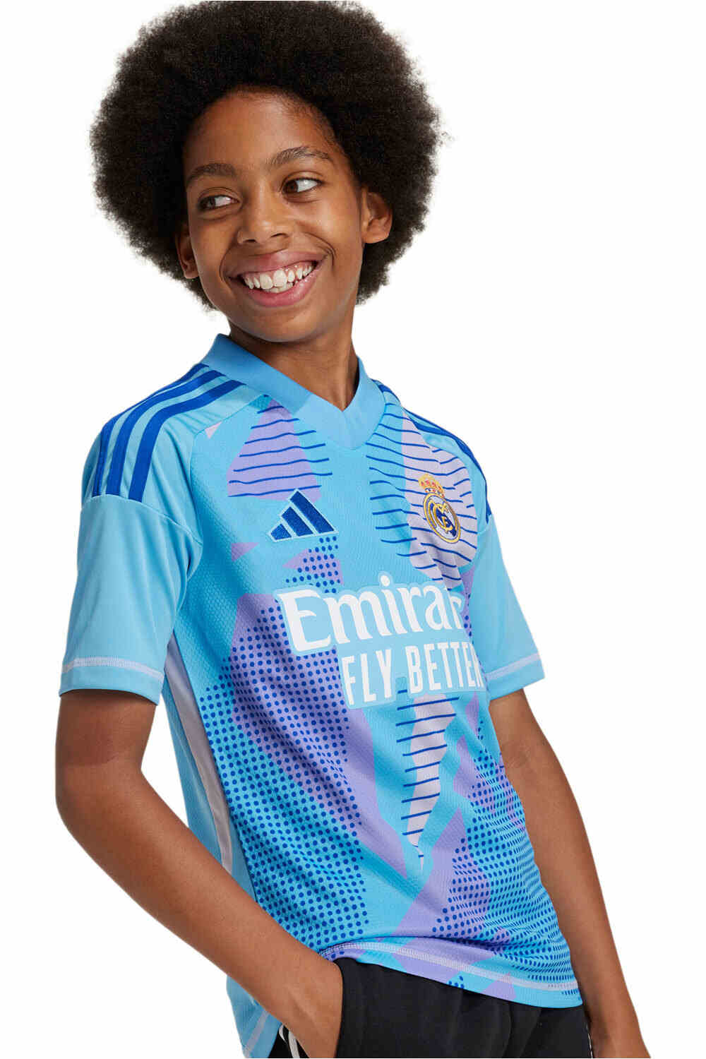 adidas camiseta de fútbol oficiales niño R.MADRID 25 H GK JSY Y vista detalle