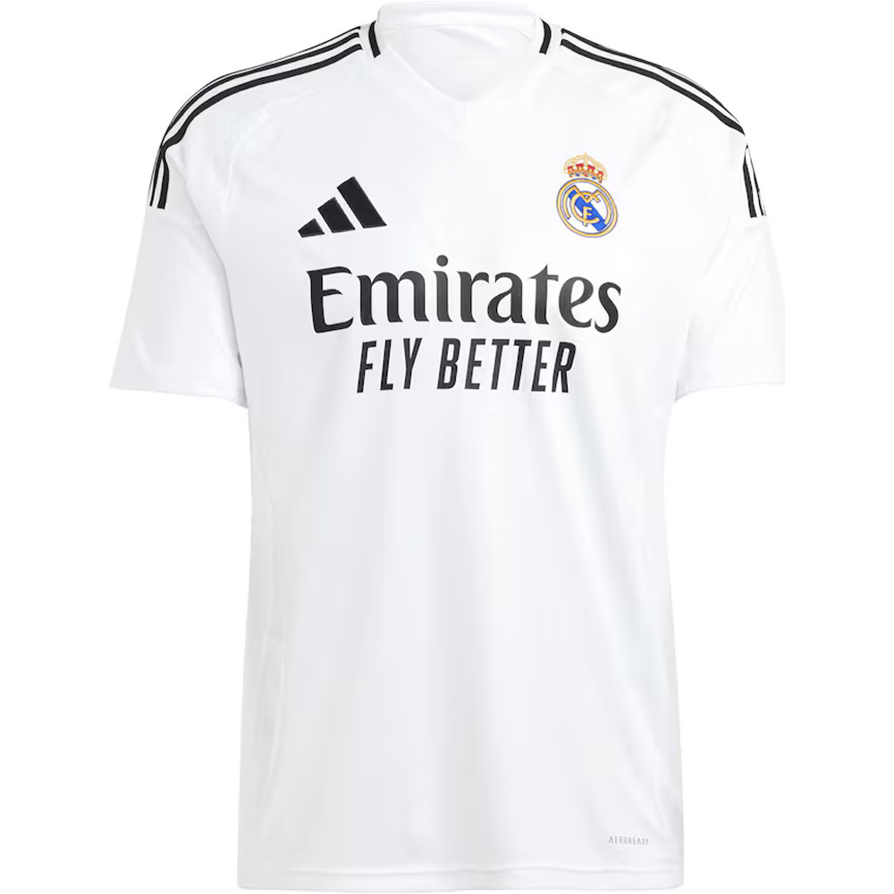 adidas camiseta de fútbol oficiales niño R.MADRID 25 MBAPPE H JSY Y BL vista trasera