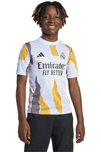 adidas camiseta de fútbol oficiales niño R.MADRID 25 PRESHI Y vista frontal