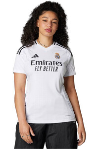 adidas camiseta de fútbol oficiales R.MADRID 25 H JSY W BL vista frontal