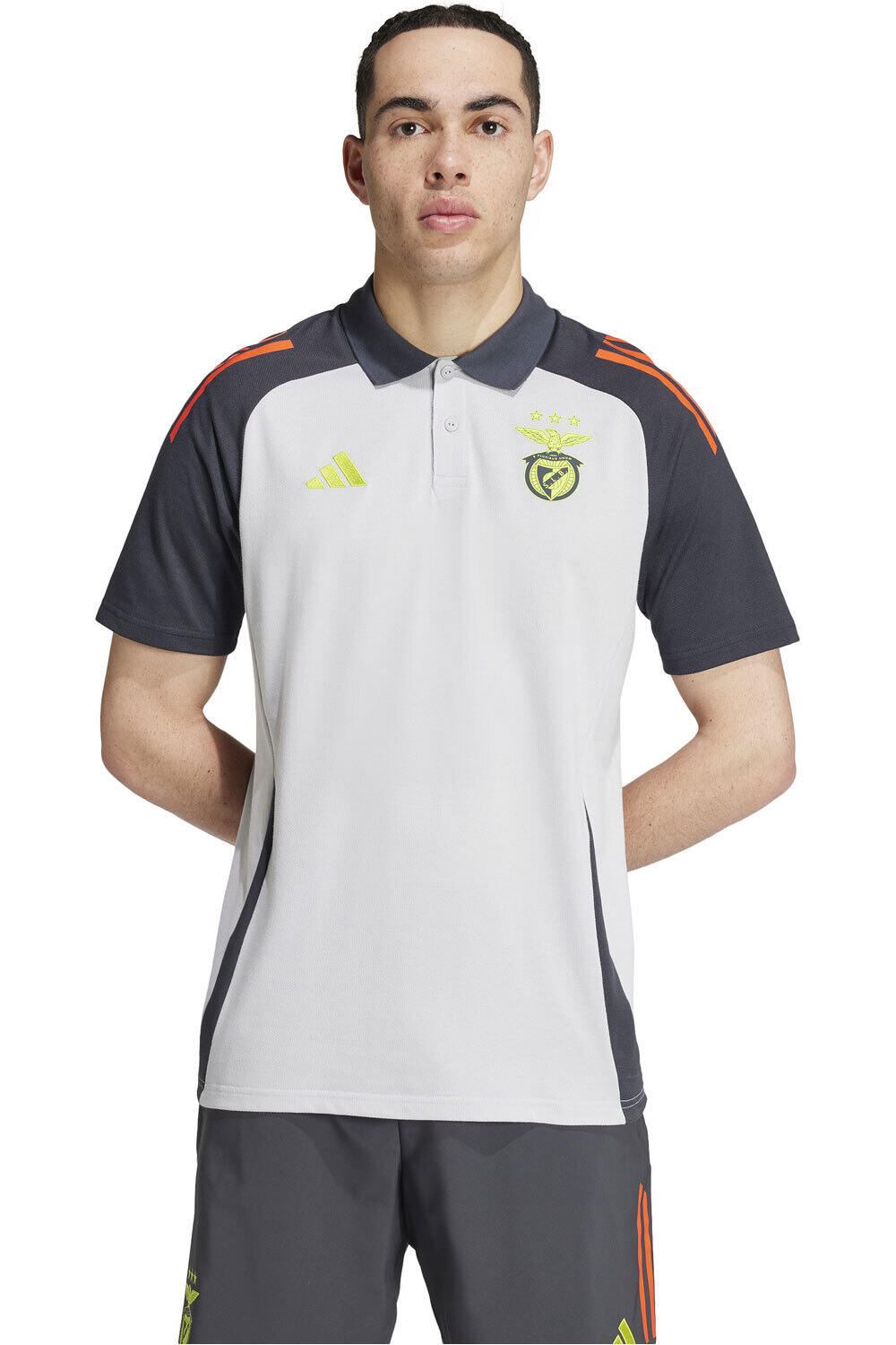 adidas camiseta de fútbol oficiales SLB POLO vista frontal