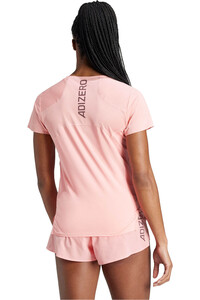 adidas camiseta entrenamiento manga corta mujer ADIZERO TEE vista trasera