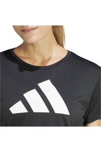 adidas camiseta entrenamiento manga corta mujer RUN IT TEE vista detalle