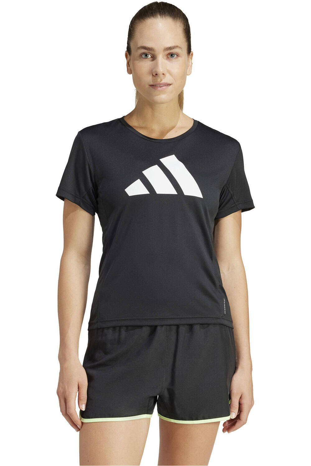 adidas camiseta entrenamiento manga corta mujer RUN IT TEE vista frontal