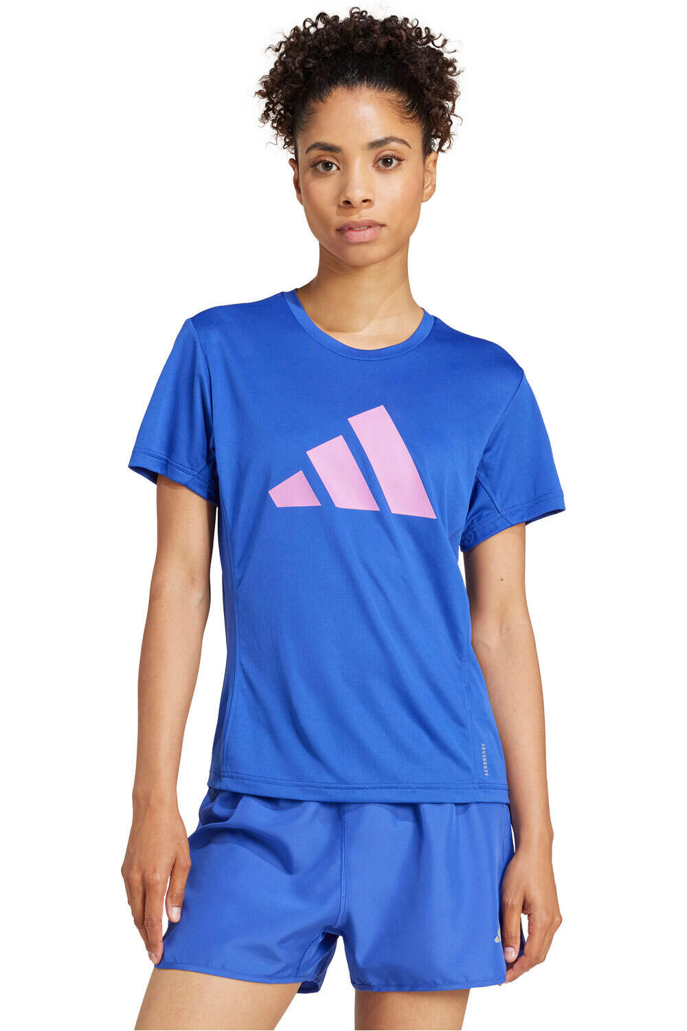 adidas camiseta entrenamiento manga corta mujer RUN IT TEE vista frontal