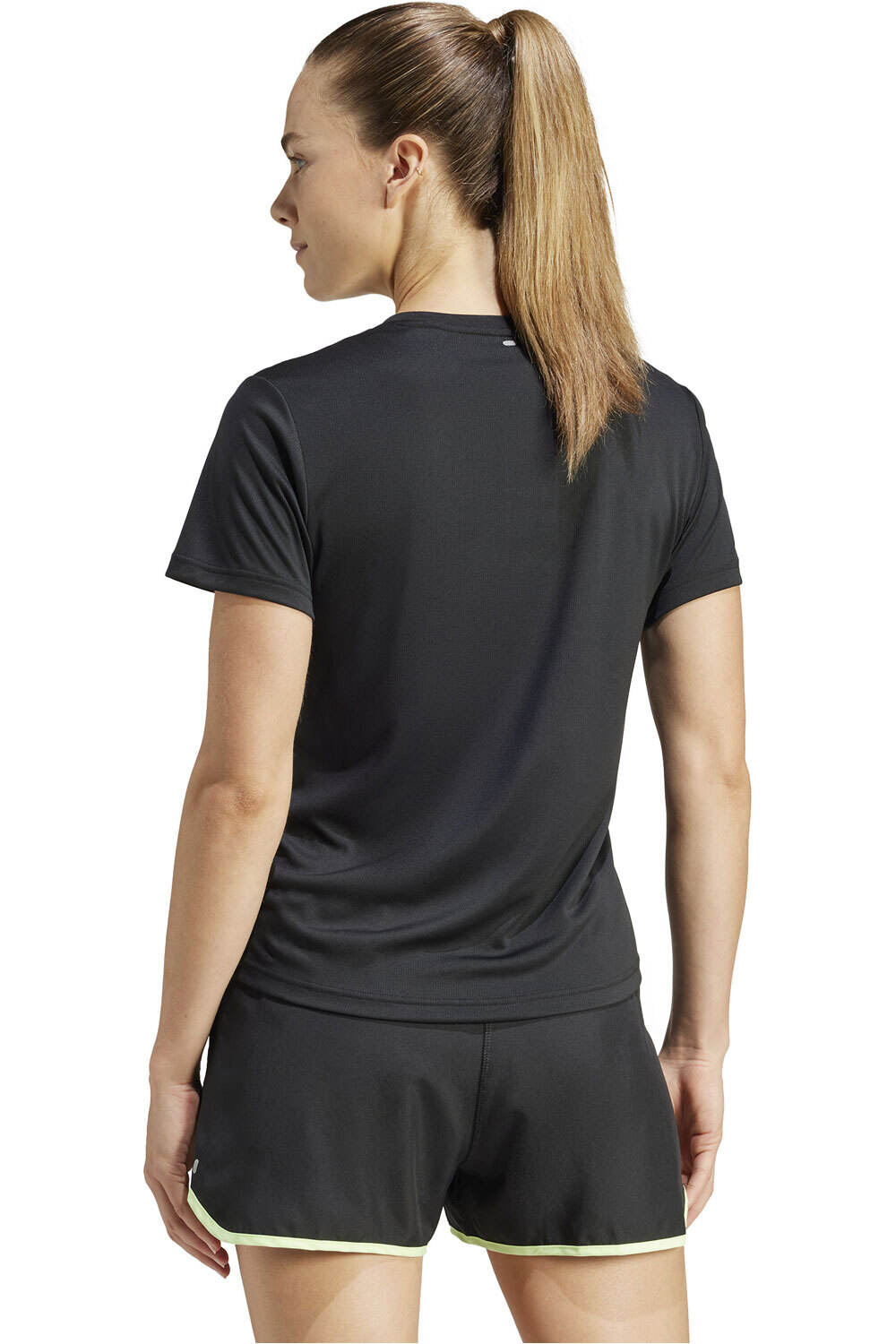 adidas camiseta entrenamiento manga corta mujer RUN IT TEE vista trasera