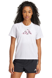 adidas camiseta entrenamiento manga corta mujer W FLORA T vista frontal