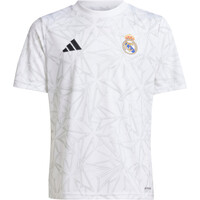 adidas camiseta entrenamiento niño R.MADRID 25 PREMATCH Y vista detalle