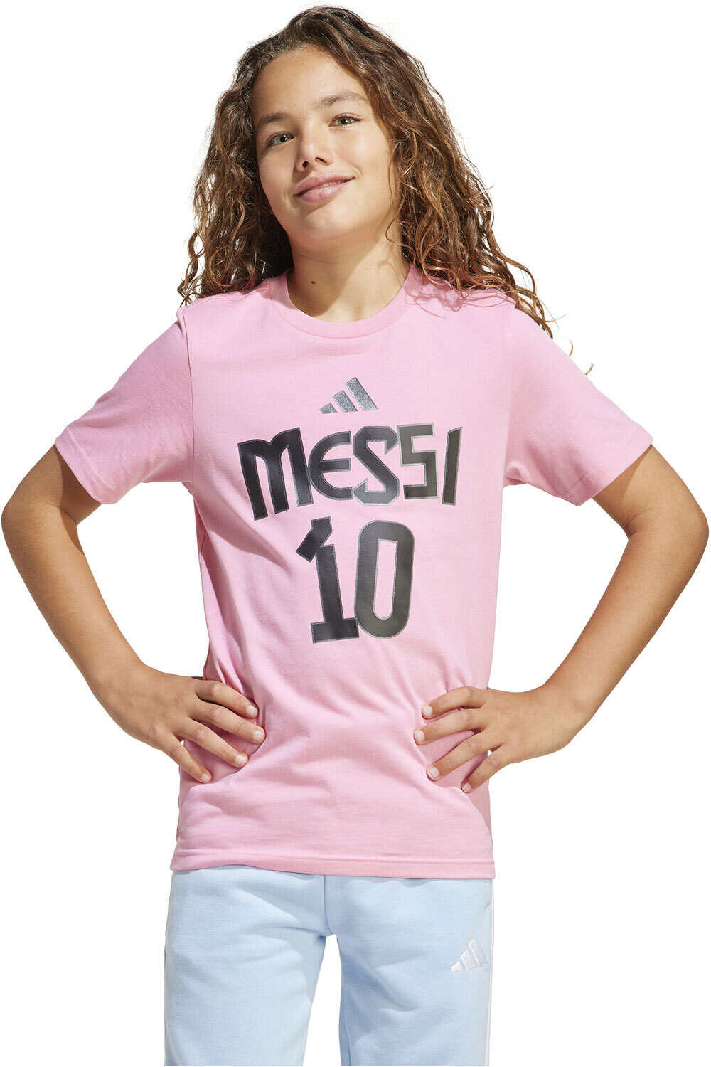 adidas camiseta entrenamiento niño Y MESSI N&N G T vista frontal