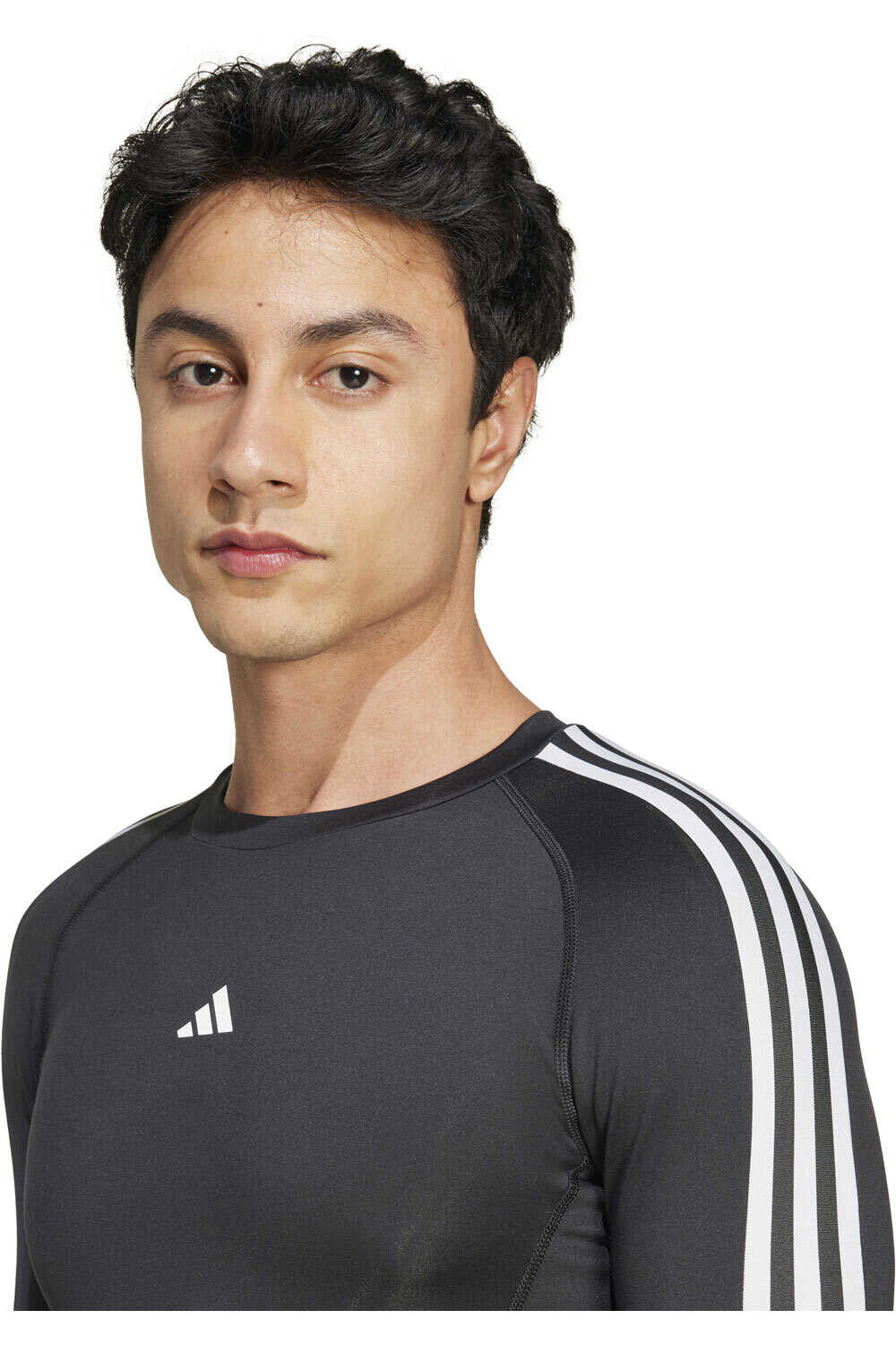 adidas camiseta fitness hombre TF 3S LS vista detalle