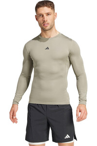 adidas camiseta fitness hombre TF LS TEE vista frontal