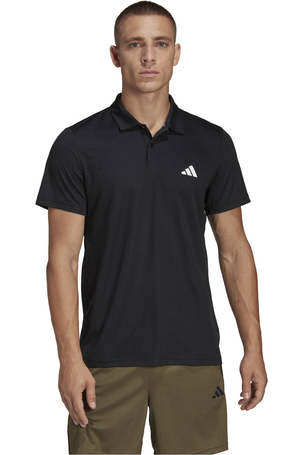 adidas camiseta fitness hombre TR-ES BASE POLO vista frontal