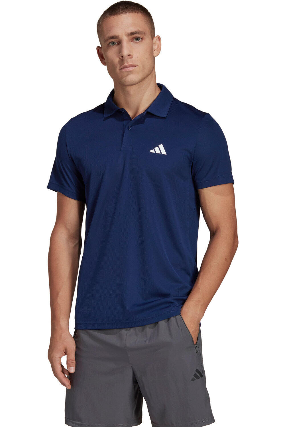 adidas camiseta fitness hombre TR-ES BASE POLO vista frontal